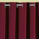 Klassisch - Pflegeleichte Energiespar-Verdunkelungs-Schals – Farbe BORDEAUX – Ansicht 2 Klassisch - Pflegeleichte Energiespar-Verdunkelungs-Schals, in Größe 119 (H150xB140 cm) bis 271 (H245xB140 cm), in Farbe TERRA, in Ausführung Mit Schlaufen – Farbe BORDEAUX – Ansicht 2