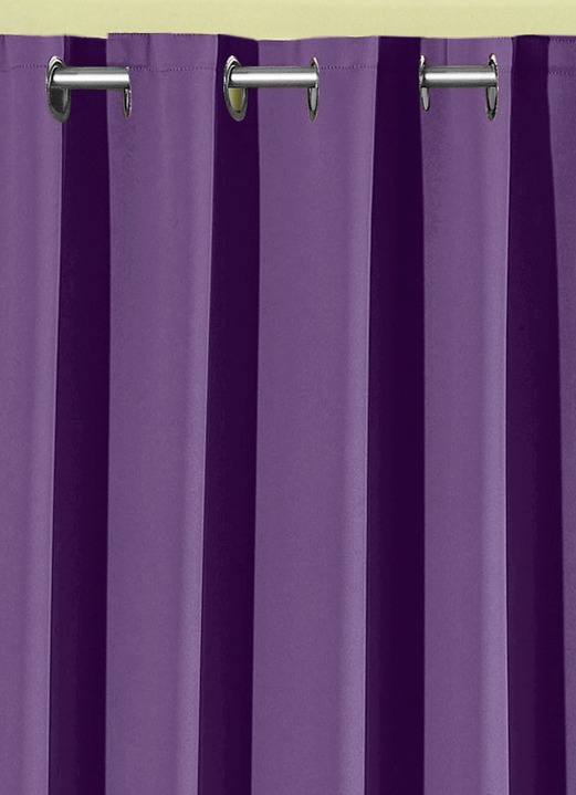 Klassisch - Pflegeleichte Energiespar-Verdunkelungs-Schals, in Größe 119 (H150xB140 cm) bis 271 (H245xB140 cm), in Farbe TAUPE, in Ausführung Mit Schlaufen Ansicht 29