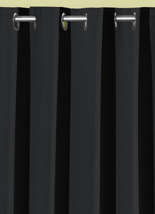 Klassisch - Pflegeleichte Energiespar-Verdunkelungs-Schals, in Größe 119 (H150xB140 cm) bis 271 (H245xB140 cm), in Farbe TAUPE, in Ausführung Mit Schlaufen Ansicht 26