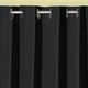 Klassisch - Pflegeleichte Energiespar-Verdunkelungs-Schals – Farbe SCHWARZ – Ansicht 4 Klassisch - Pflegeleichte Energiespar-Verdunkelungs-Schals, in Größe 119 (H150xB140 cm) bis 271 (H245xB140 cm), in Farbe TERRA, in Ausführung Mit Schlaufen – Farbe SCHWARZ – Ansicht 4