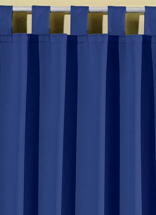 Klassisch - Pflegeleichte Energiespar-Verdunkelungs-Schals, in Größe 119 (H150xB140 cm) bis 271 (H245xB140 cm), in Farbe BORDEAUX, in Ausführung Mit Schlaufen Ansicht 10