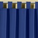 Klassisch - Pflegeleichte Energiespar-Verdunkelungs-Schals – Farbe BLAU – Ansicht 2 Klassisch - Pflegeleichte Energiespar-Verdunkelungs-Schals, in Größe 119 (H150xB140 cm) bis 271 (H245xB140 cm), in Farbe TERRA, in Ausführung Mit Schlaufen – Farbe BLAU – Ansicht 2