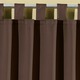 Klassisch - Pflegeleichte Energiespar-Verdunkelungs-Schals – Farbe BRAUN – Ansicht 2 Klassisch - Pflegeleichte Energiespar-Verdunkelungs-Schals, in Größe 119 (H150xB140 cm) bis 271 (H245xB140 cm), in Farbe TERRA, in Ausführung Mit Schlaufen – Farbe BRAUN – Ansicht 2
