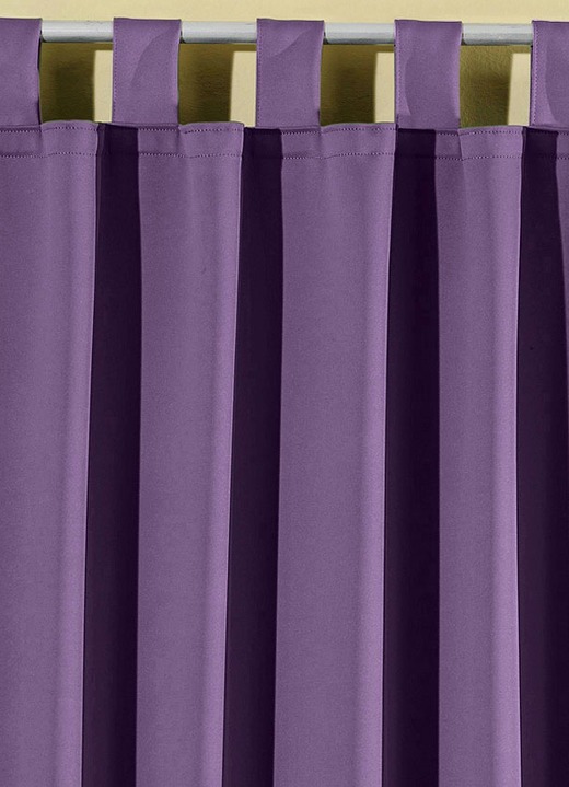 Klassisch - Pflegeleichte Energiespar-Verdunkelungs-Schals, in Größe 119 (H150xB140 cm) bis 271 (H245xB140 cm), in Farbe TAUPE, in Ausführung Mit Schlaufen Ansicht 28