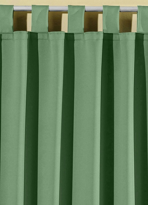 Klassisch - Pflegeleichte Energiespar-Verdunkelungs-Schals Ansicht 4 Klassisch - Pflegeleichte Energiespar-Verdunkelungs-Schals, in Größe 119 (H150xB140 cm) bis 271 (H245xB140 cm), in Farbe TERRA, in Ausführung Mit Schlaufen Ansicht 4