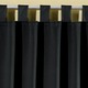 Klassisch - Pflegeleichte Energiespar-Verdunkelungs-Schals – Farbe SCHWARZ – Ansicht 2 Klassisch - Pflegeleichte Energiespar-Verdunkelungs-Schals, in Größe 119 (H150xB140 cm) bis 271 (H245xB140 cm), in Farbe TERRA, in Ausführung Mit Schlaufen – Farbe SCHWARZ – Ansicht 2