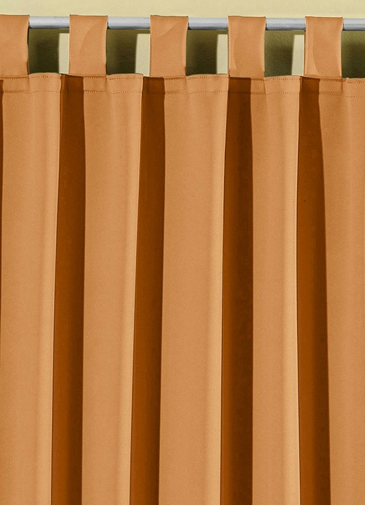 Klassisch - Pflegeleichte Energiespar-Verdunkelungs-Schals, in Größe 119 (H150xB140 cm) bis 271 (H245xB140 cm), in Farbe BORDEAUX, in Ausführung Mit Schlaufen Ansicht 16