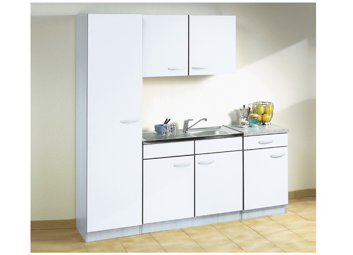 Küchenmöbel - Küchenmöbel mit melaminharzbeschichteter Oberfläche, in Farbe WEISS, in Ausführung Hängeschrank, Breite 30 cm Ansicht 1