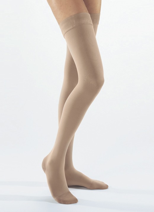 Kompressionsstrümpfe - Kompressionsstrümpfe für Damen und Herren, in Größe L bis XXL, in Farbe HAUT, in Ausführung Wadenstrümpfe, geschlossen Ansicht 3