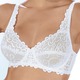 Bügel-BH - Viania Bügel-BH mit Stickereispitze, in Größe 080 bis 100, in Cup B, in Farbe WEISS – Farbe WEISS – Ansicht 2