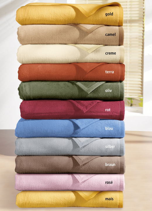 Decken - Supersofte Schlafdecke von Bocasa aus reiner Baumwolle, in Größe 185 (Schlafdecke, 100x150 cm) bis 325 (Schlafdecke, 150x220 cm), in Farbe CREME Ansicht 2