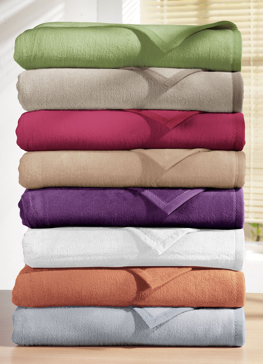 Decken - Schlafdecke auch extralang, in Größe 185 (Schlafdecke, 100x150 cm) bis 235 (Schlafdecke, 220x240 cm), in Farbe BEIGE Ansicht 4