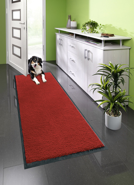 Fußmatten - Schmutzfangmatten für innen und außen, in Größe 101 (Matte, 40x 60 cm) bis 107 (Matte, 60x180 cm), in Farbe ROT Ansicht 1