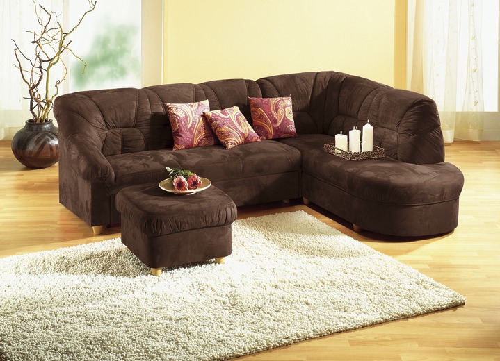 Polstermöbel - Polstermöbel in verschiedenen Bezugsvarianten, in Farbe BORDEAUX, in Ausführung Hocker Ansicht 6