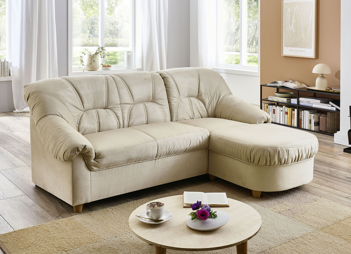 Polstermöbel - Polstermöbel in verschiedenen Bezugsvarianten, in Farbe BORDEAUX, in Ausführung Hocker Ansicht 23