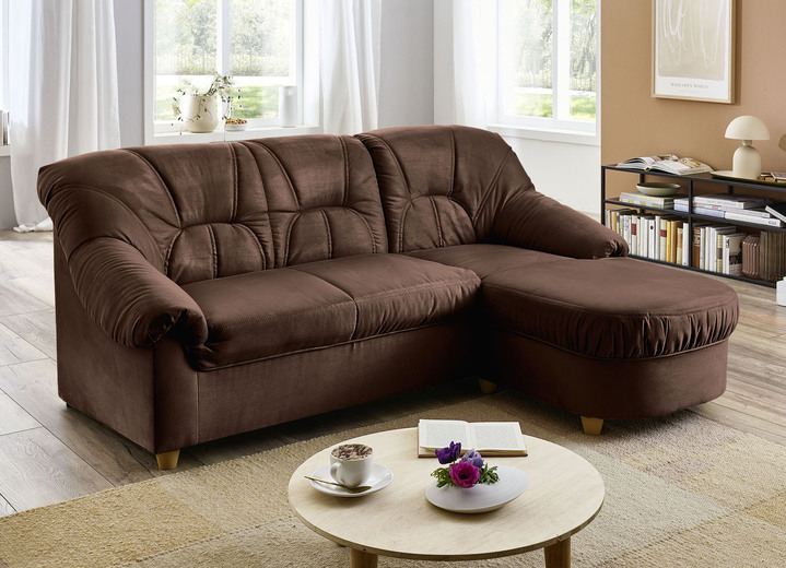 Polstermöbel - Polstermöbel in verschiedenen Bezugsvarianten, in Farbe BORDEAUX, in Ausführung Hocker Ansicht 8