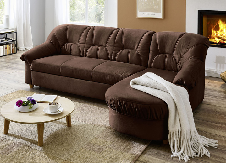 Polstermöbel - Polstermöbel in verschiedenen Bezugsvarianten, in Farbe BORDEAUX, in Ausführung Hocker Ansicht 9