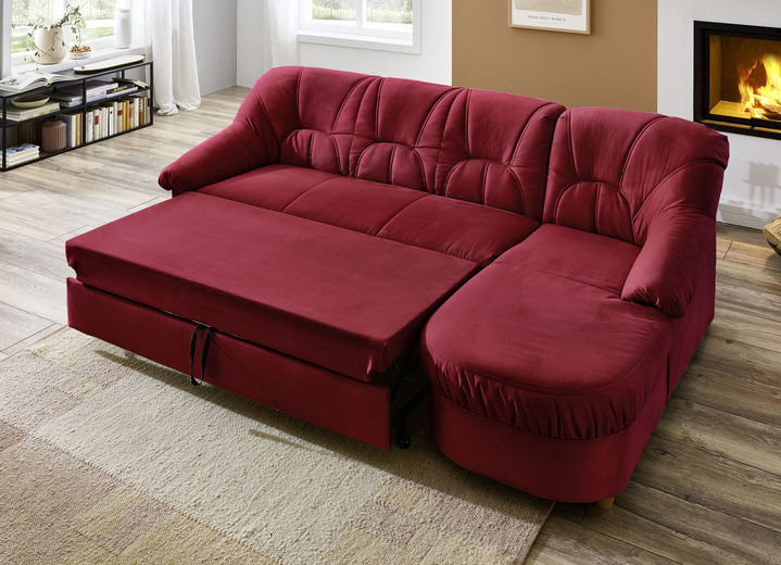 Polstermöbel - Polstermöbel in verschiedenen Bezugsvarianten, in Farbe BORDEAUX, in Ausführung Hocker Ansicht 5