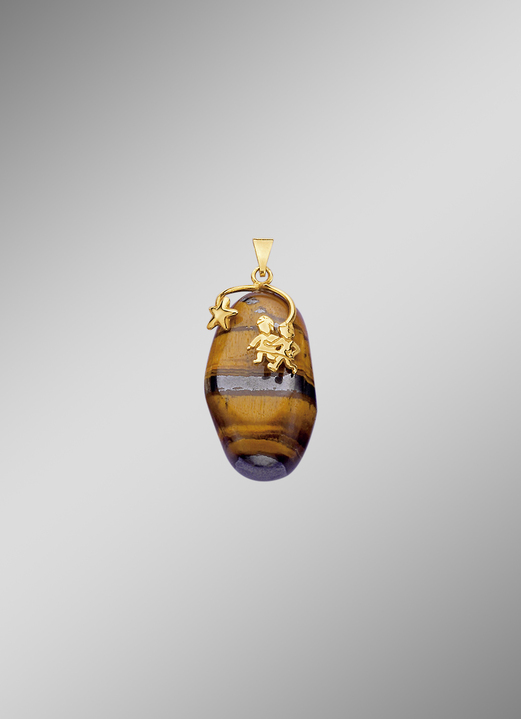 mit Edelsteinen - Sternzeichen-Anhänger mit echten Monats-Edelsteinen, in Farbe  Ansicht 5