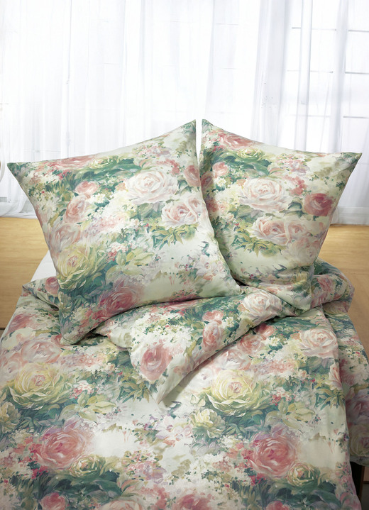 Bettwäschegarnituren - Bettwäsche-Garnitur in verschiedene Qualitäten, in Größe 012 (80/80 cm + 135/200 cm) bis 121 (Kissenhülle, 40x80 cm), in Farbe SAHARA Ansicht 2