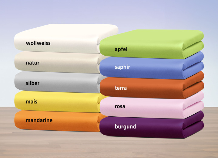 Spannbetttücher - Hochwertiges und flauschiges Spannbetttuch in 2 Qualitäten, in Größe 133 (1x 90–100/200 cm) bis 938 (1x 180–200/200 cm), in Farbe SAPHIRBLAU Ansicht 2