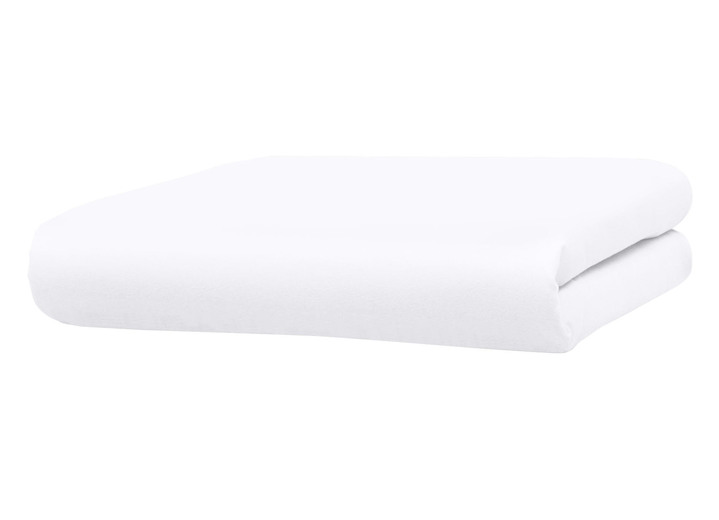 Bettwäschegarnituren - Satin Bettwäsche-Programm von Mesana, in Größe 110(40/80cm + 135/200 cm) bis 133 (Spannbetttuch, 90-100/200 cm), in Farbe WEISS Ansicht 6