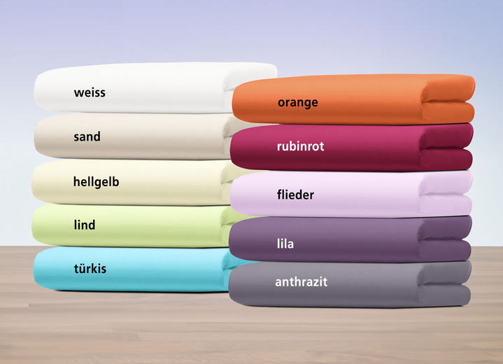 Spannbetttücher - Strapazierfähiges Multi-Stretch-Jersey-Spannbetttuch, in Größe 133 (1 Spannbetttuch, 90–100/200 cm) bis 138 (1 Spannbetttuch, 180–200/200 cm), in Farbe TÜRKIS Ansicht 2