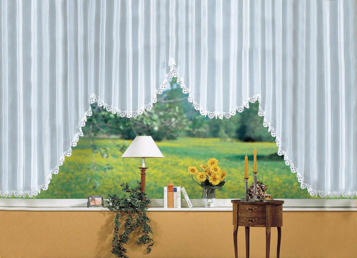 Heimtextilien - M-Bogen-Store, in Größe 060 (100x300 cm) bis 167 (H175xB900 cm), in Farbe WEISS Ansicht 2