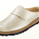 Sandalen & Pantoletten - Haflinger-Lederclog aus weichem Rindleder – Farbe BEIGE Sandalen & Pantoletten - Haflinger-Lederclog aus weichem Rindleder, in Größe 036 bis 042, in Farbe BLAU