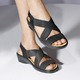 Sandaletten & Pantoletten - Stretch-Bequem-Sandalette – Farbe SCHWARZ Sandaletten & Pantoletten - Stretch-Bequem-Sandalette, in Größe 036 bis 042, in Farbe WEISS
