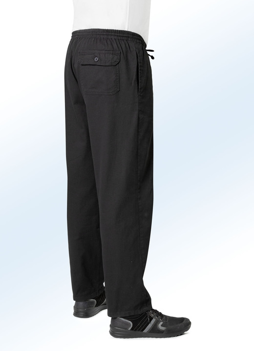 Hosen - Schlupfjeans mit Gummibund und Kordelzug in 4 Farben, in Größe 024 bis 110, in Farbe JEANSBLAU Ansicht 6