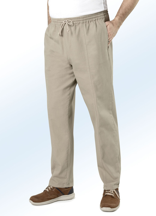 Hosen - Schlupfjeans mit Gummibund und Kordelzug in 4 Farben, in Größe 024 bis 110, in Farbe SCHWARZ Ansicht 7