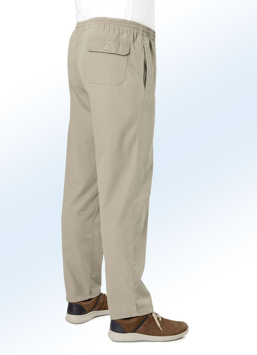 Hosen - Schlupfjeans mit Gummibund und Kordelzug in 4 Farben, in Größe 024 bis 110, in Farbe SCHWARZ Ansicht 8