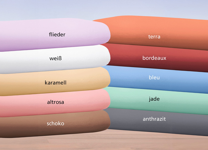 Spannbetttücher - Biber-Betttuch aus 100% Baumwolle Ansicht 2 Spannbetttücher - Biber-Betttuch aus 100% Baumwolle, in Größe 031 (2 Betttücher, 150/250 cm) bis 032 (1 Betttuch, 220/270 cm), in Farbe BORDEAUX Ansicht 2