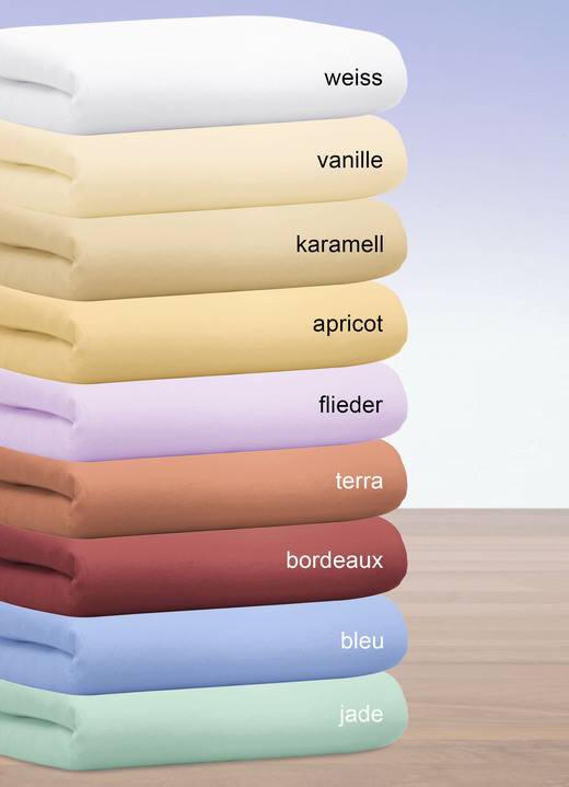 Spannbetttücher - Stretch-Spannbetttücher, 2er-Set, in Farbe KARAMELL Ansicht 1