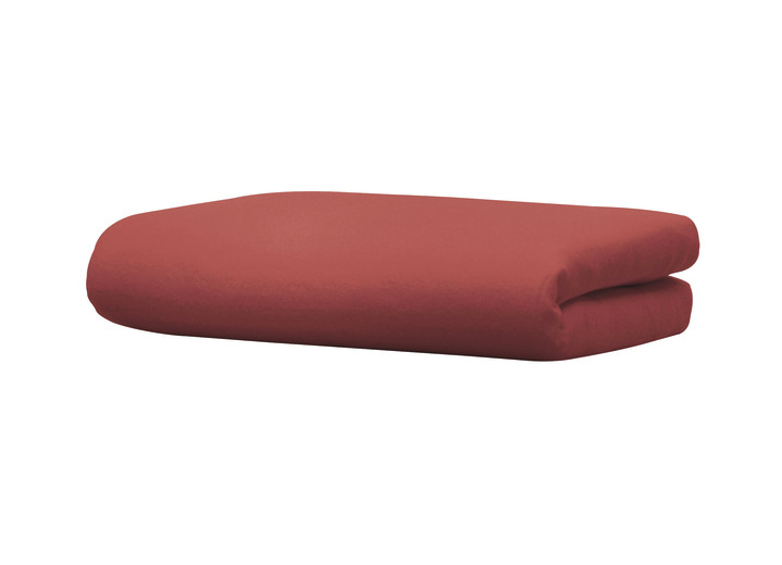 Spannbetttücher - Biber-Betttuch, in Größe 031 (2 Betttücher, 150/250 cm) bis 032 (1 Betttuch, 220/270 cm), in Farbe BORDEAUX Ansicht 1