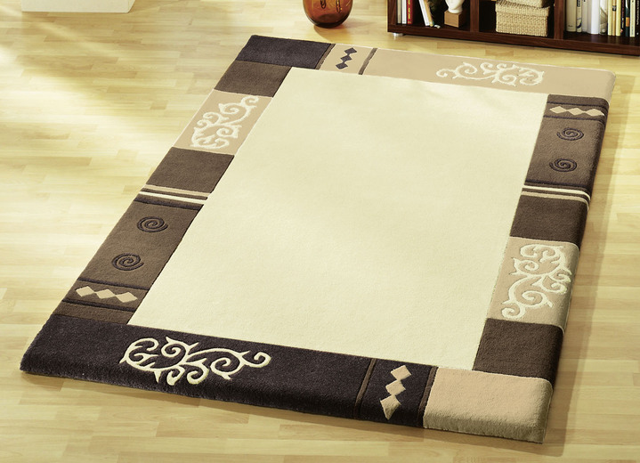 Bettumrandungen - Handgetuftete Brücken, Teppiche und Bettumrandungen, in Größe 103 (Brücke, 60x90 cm) bis 325 (Bettumrandung, 3-teilig), in Farbe BLAU Ansicht 18