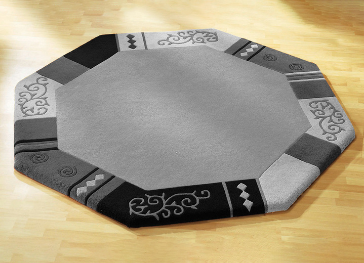 Bettumrandungen - Handgetuftete Brücken, Teppiche und Bettumrandungen, in Größe 103 (Brücke, 60x90 cm) bis 325 (Bettumrandung, 3-teilig), in Farbe BLAU Ansicht 17