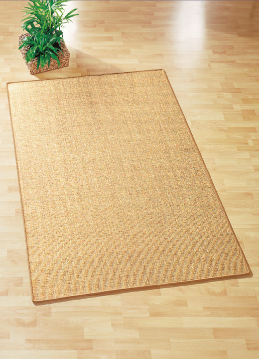 Klassisch - Brücken und Teppiche aus Sisal – die reine Natur, in Größe 113 (Brücke, 65x140 cm) bis 313 (Teppich, ø 250 cm), in Farbe BLAU Ansicht 3