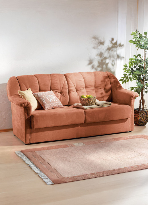 Schlafsofas - Verwandlungssofa mit hochwertiger Polsterung, in Farbe TERRA Ansicht 1