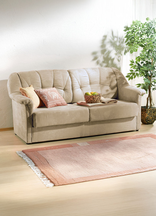 Schlafsofas - Verwandlungssofa mit hochwertiger Polsterung, in Farbe CREME Ansicht 2