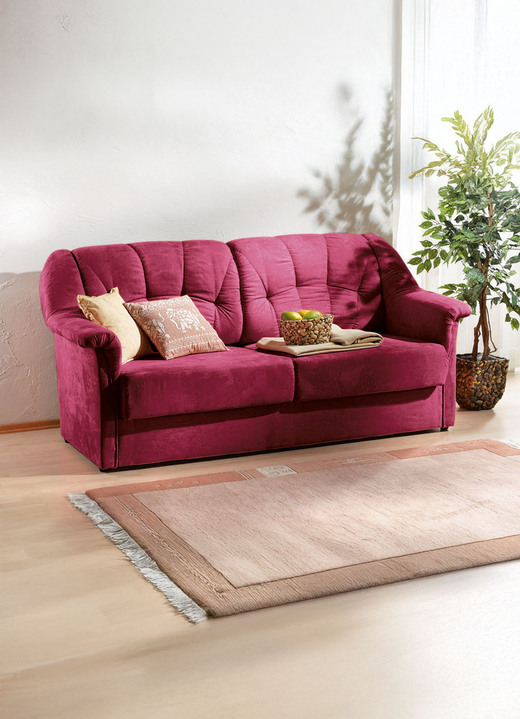 Schlafsofas - Verwandlungssofa mit hochwertiger Polsterung, in Farbe CREME Ansicht 4