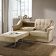 Schlafsofas - Verwandlungssofa mit hochwertiger Polsterung, in Farbe CREME – Farbe CREME – Ansicht 1