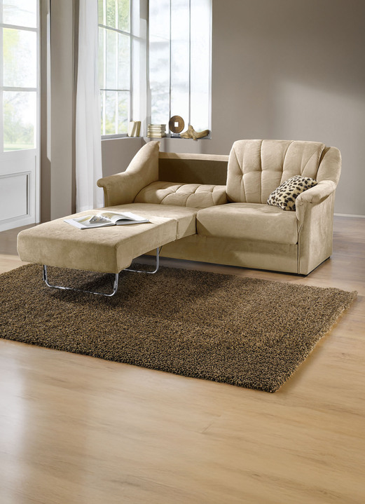 Schlafsofas - Verwandlungssofa mit hochwertiger Polsterung, in Farbe CREME Ansicht 1