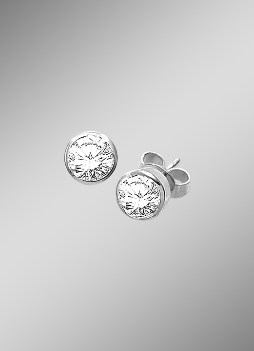 Single-Ohrschmuck - Hochwertiger Single-Ohrstecker mit Brillant, in Farbe  Ansicht 1