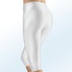 Freizeithosen - Capri-Leggings mit Glanz-Effekt in 5 Farben – Farbe WEISS Freizeithosen - Capri-Leggings mit Glanz-Effekt in 5 Farben, in Größe 032 bis 048, in Farbe ANTHRAZIT
