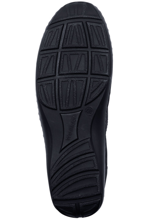 Komfortschuhe - Waldläufer, bequeme Damen-Slipper, Weite H, mit herausnehmbarem Fußbett, in Größe 4 1/2 bis 8 1/2, in Farbe MARINE Ansicht 3