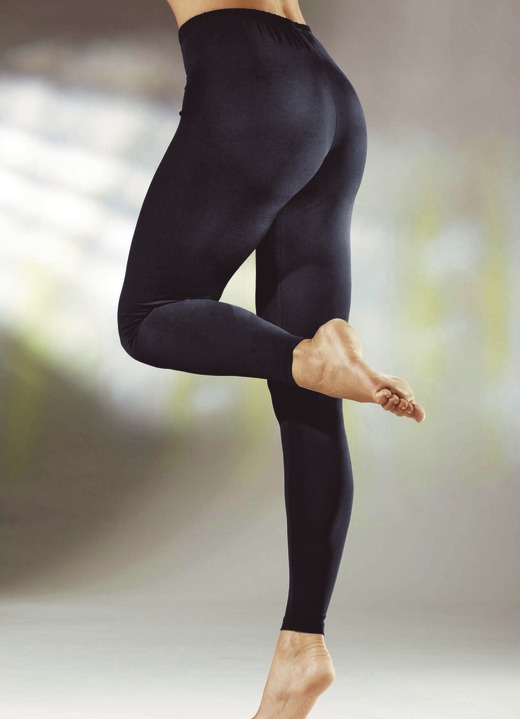 Hosen - Leggings mit bequemem Dehnbund Ansicht 3 Hosen - Leggings mit bequemem Dehnbund, in Größe 036 bis 058, in Farbe SCHWARZ Ansicht 3
