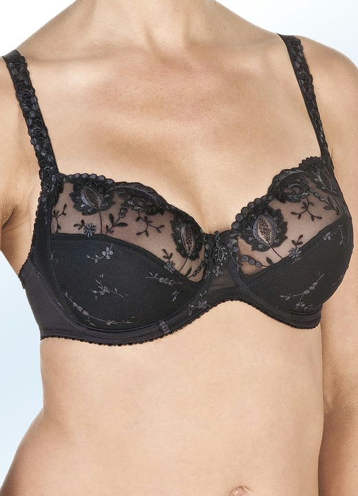 BHs - Felina Conturelle-Bügel-BH mit Stickereispitze, in Größe 070 bis 100, in Cup G, in Farbe WEISS Ansicht 10