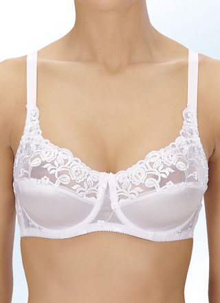 BHs - Naturana Zweierpack Bügel-BH mit Tüllstickerei im Vorderteil – Farbe 1X WEISS, 1X SCHWARZ – Ansicht  BHs - Naturana Zweierpack Bügel-BH mit Tüllstickerei im Vorderteil, in Größe 075 bis 105, in Cup B, in Farbe 2X WEISS – Farbe 1X WEISS, 1X SCHWARZ – Ansicht